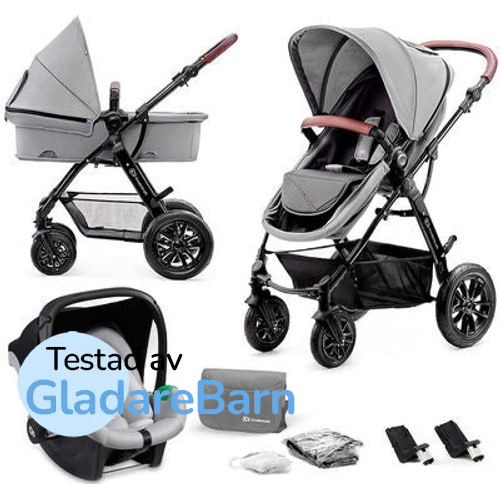 Kinderkraft MOOV 3-in-1 Mink Pro Kombivagn, Grey